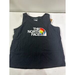 The North Face Pride Rainbow Tank Top Girls XL 18/20 Black Sleeveless NWT New